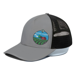 Unisex Trucker Hat With Black Half-mesh