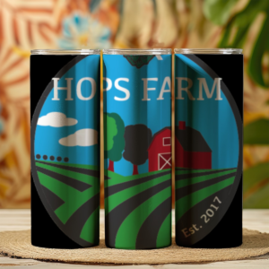 Custom 20OZ Straight Cup With Sliding Lid Printed in USA